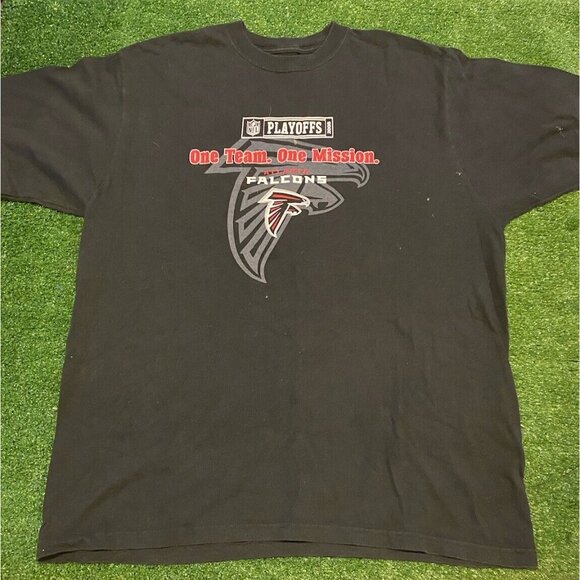 Reebok Other - Atlanta Falcons shirt mens extra large black Y2K Reebok playoffs NFL L
